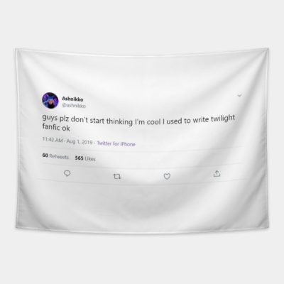 Ashnikko Tweet Tapestry Official Ashnikko Merch