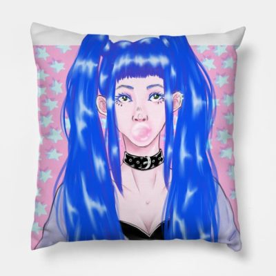 Ashnikko Pink Throw Pillow Official Ashnikko Merch