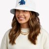 Ashnikko Blue Devil Clear Background Bucket Hat Official Ashnikko Merch