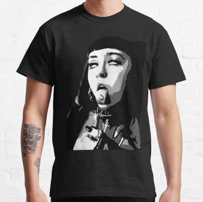 Ashnikko Black And White Portrait Painting T-Shirt Official Ashnikko Merch