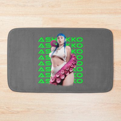 Ashnikko (Pink,Green) Premium Bath Mat Official Ashnikko Merch