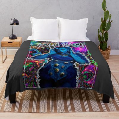 Ashnikko Blue Devil Throw Blanket Official Ashnikko Merch