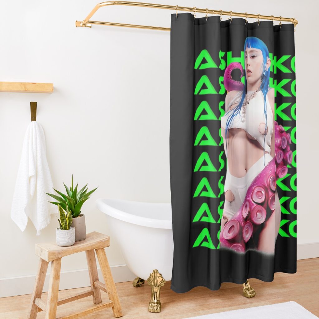 Ashnikko - Ashnikko Anime Bunny - Ashnikko Lover Shower Curtain Official Ashnikko Merch