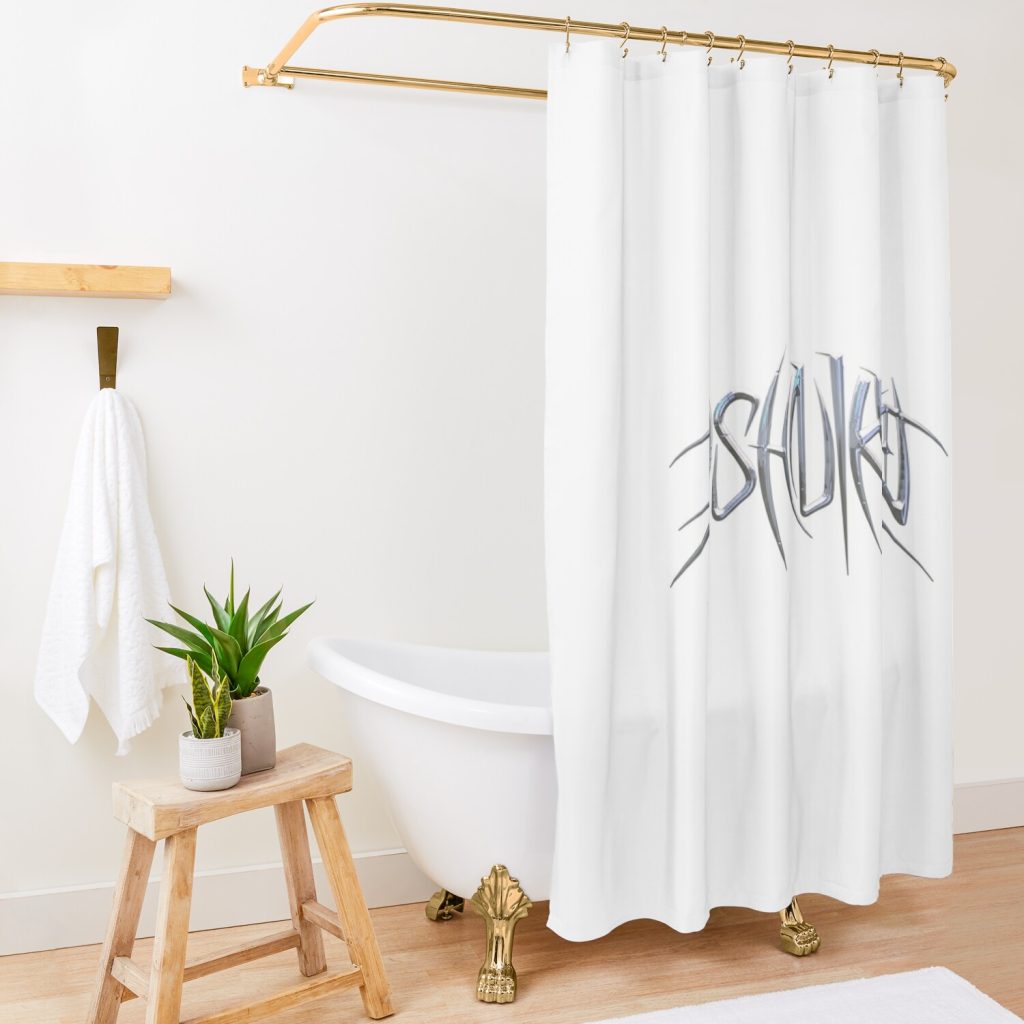 Ashnikko Logo Shower Curtain Official Ashnikko Merch