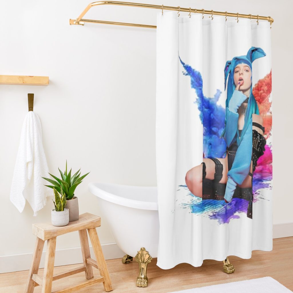 Ashnikko Shower Curtain Official Ashnikko Merch