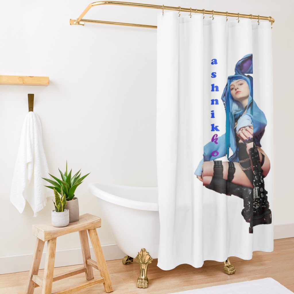 Ashnikko Shower Curtain Official Ashnikko Merch