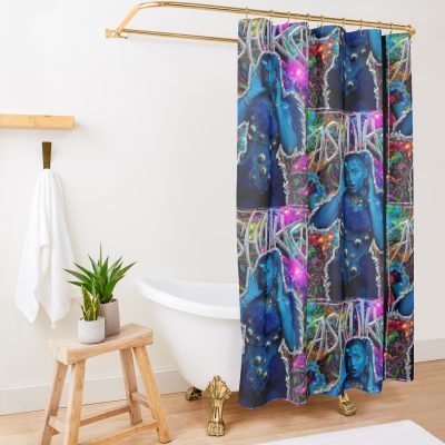 Ashnikko Blue Devil  Classic Shower Curtain Official Ashnikko Merch