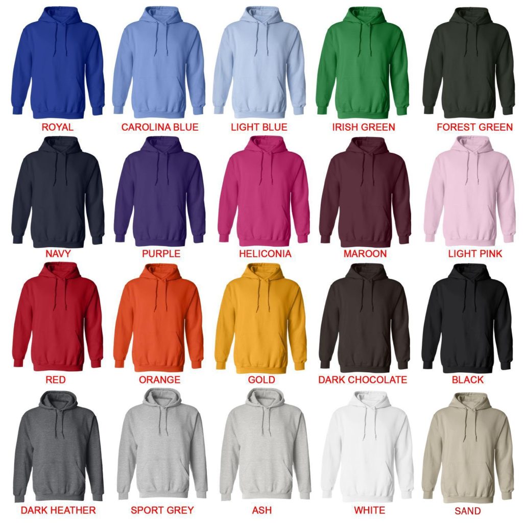 hoodie color chart - Ashnikko Shop